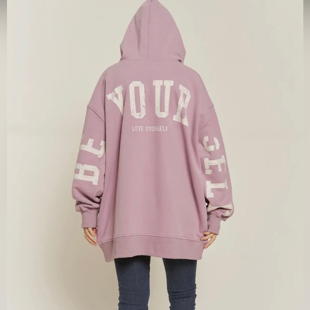 Be Yourself Hoodie - LAVENDER
